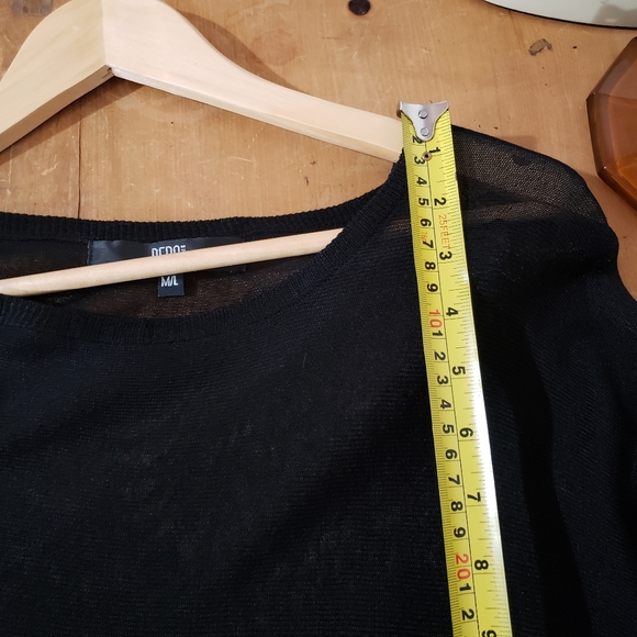 Bedo Short Sleeve Sheer Sweater Top - Picture 4 of 9